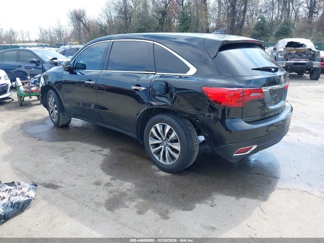 44695050 :رقم المزاد ، 5FRYD4H40GB039509 vin ، 2016 Acura Mdx Technology   Acurawatch Plus Packages/technology Package مزاد بيع