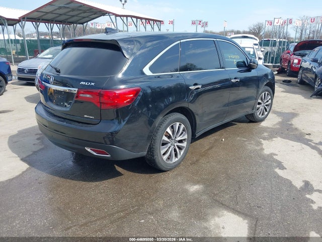 44695050 :رقم المزاد ، 5FRYD4H40GB039509 vin ، 2016 Acura Mdx Technology   Acurawatch Plus Packages/technology Package مزاد بيع