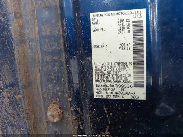 2017 NISSAN MAXIMA 1N4AA6AP5HC399536 Photo 8