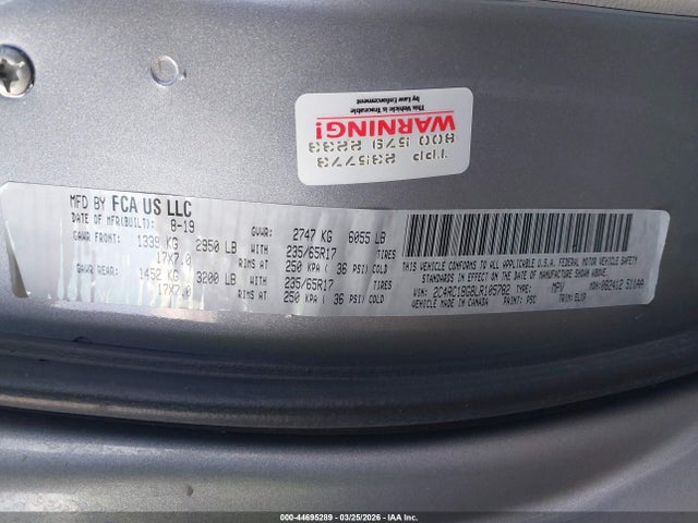 2020 CHRYSLER PACIFICA 2C4RC1BG8LR105782 Photo 8