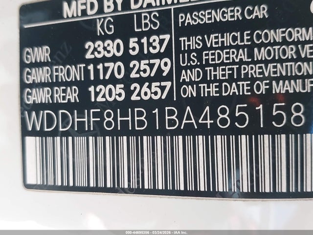 Продаж на аукціоні авто 2011 Mercedes-benz E 350 4matic, vin: WDDHF8HB1BA485158, номер лоту: 44695356