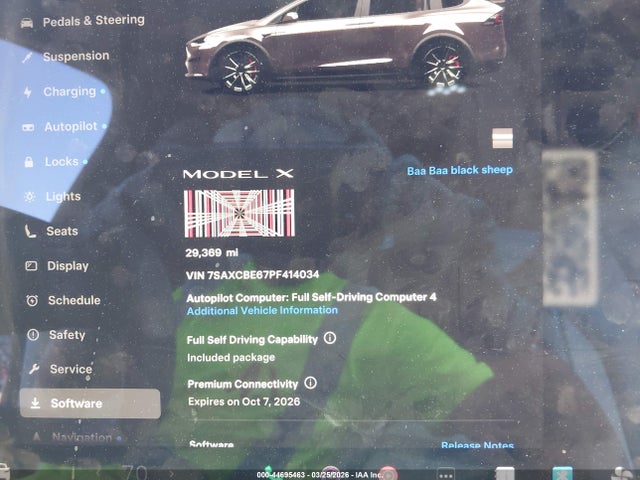 2023 TESLA MODEL X 7SAXCBE67PF414034 Photo 6