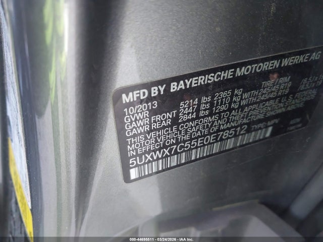 2014 BMW X3 5UXWX7C55E0E78512 Photo 8
