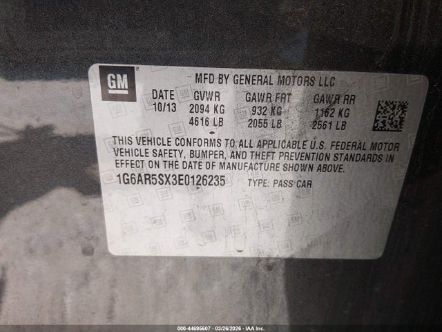 2014 CADILLAC CTS 1G6AR5SX3E0126235 Photo 8