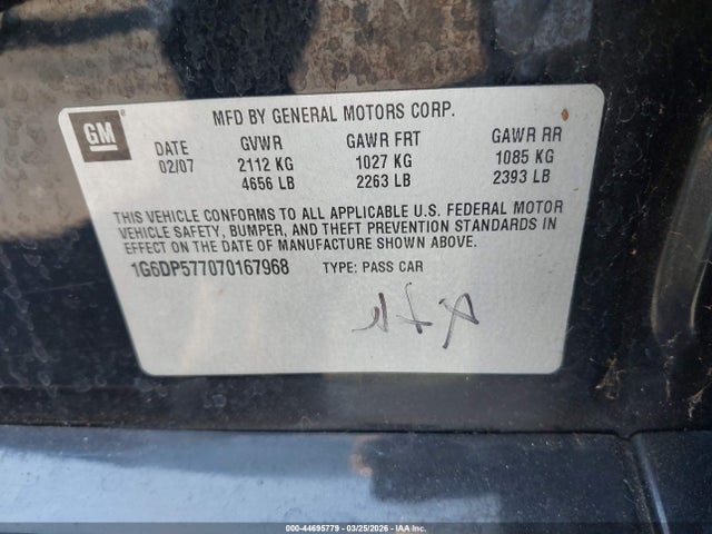 2007 CADILLAC CTS 1G6DP577070167968 Photo 8