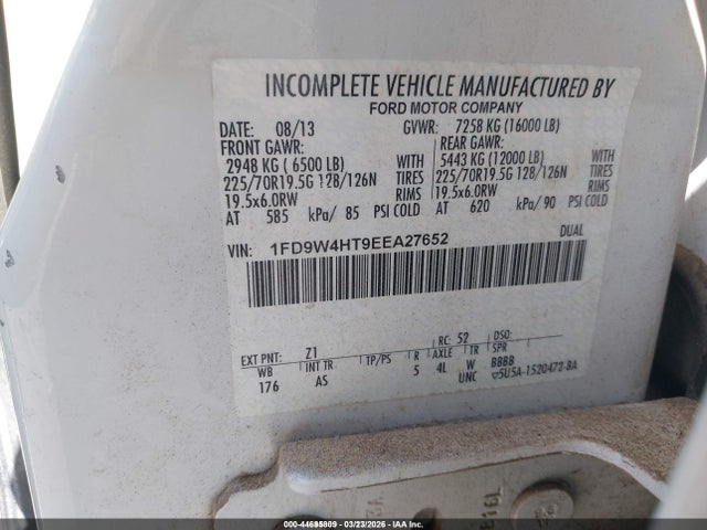 Ford F-450 Chassis Xl 2014 1FD9W4HT9EEA27652 Image 9