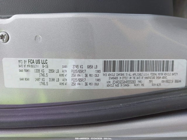 2017 DODGE GRAND CARAVAN 2C4RDGEG0HR555283 Photo 8