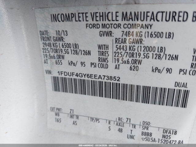 Ford F-450 Chassis Xl 2014 1FDUF4GY6EEA73852 Image 8