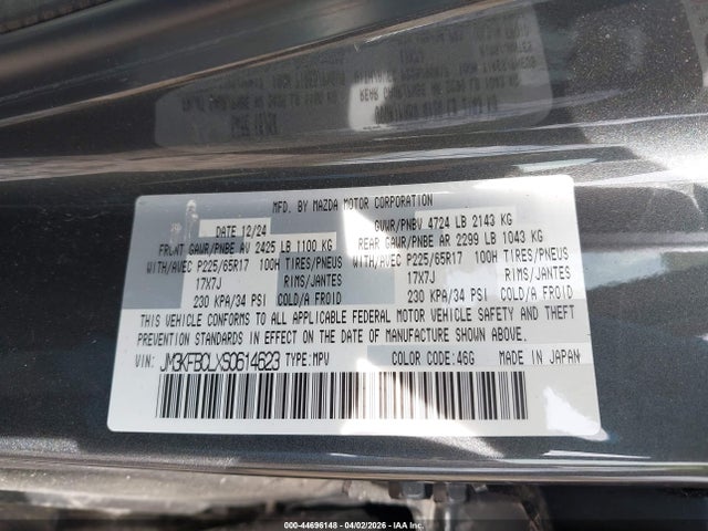 Продажа на аукционе авто 2025 Mazda Cx-5 2.5 S Preferred, vin: JM3KFBCLXS0614623, номер лота: 44696148