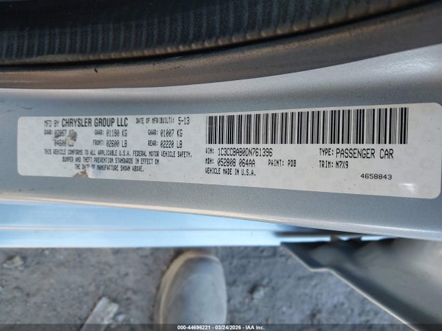Продажа на аукционе авто 2013 Chrysler 200 Lx, vin: 1C3CCBAB0DN761396, номер лота: 44696221