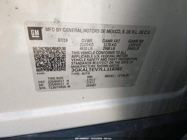 2020 GMC TERRAIN 3GKALTEV7LL118382 Photo 8