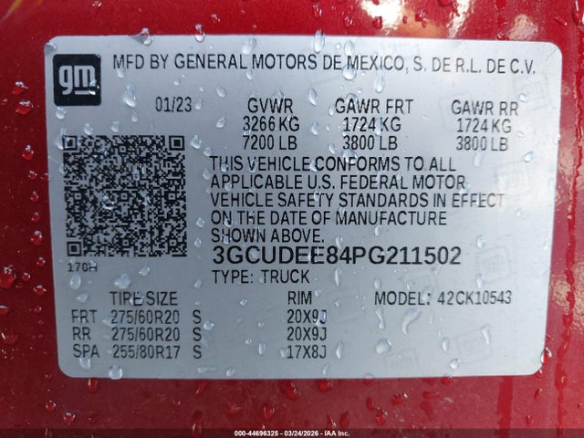 2023 CHEVROLET SILVERADO 1500 3GCUDEE84PG211502 Photo 8