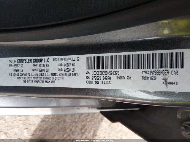 Aukcja sprzedaży 2013 Chrysler 200 Touring, vin: 1C3CCBBB5DN501378, numer aukcji: 44696457