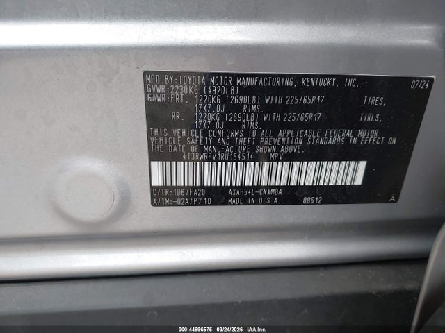 2024 TOYOTA RAV4 HYBRID 4T3RWRFV1RU154514 Photo 8