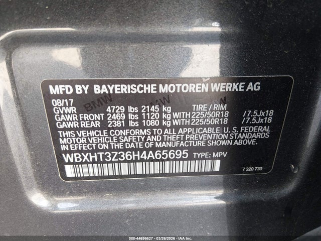 2017 BMW X1 WBXHT3Z36H4A65695 Photo 8