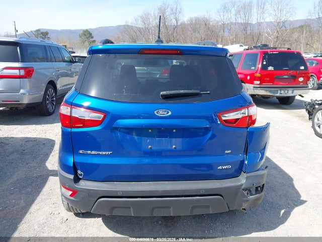 44696676 :رقم المزاد ، MAJ6P1UL9JC171044 vin ، 2018 Ford Ecosport Se مزاد بيع