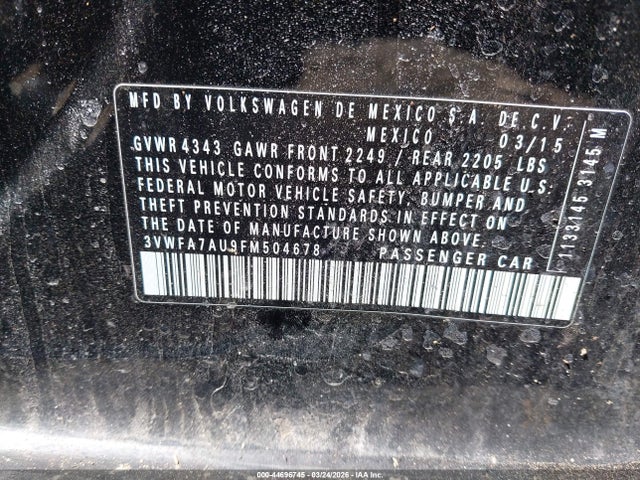 2015 VOLKSWAGEN GOLF SPORTWAGEN 3VWFA7AU9FM504678 Photo 8