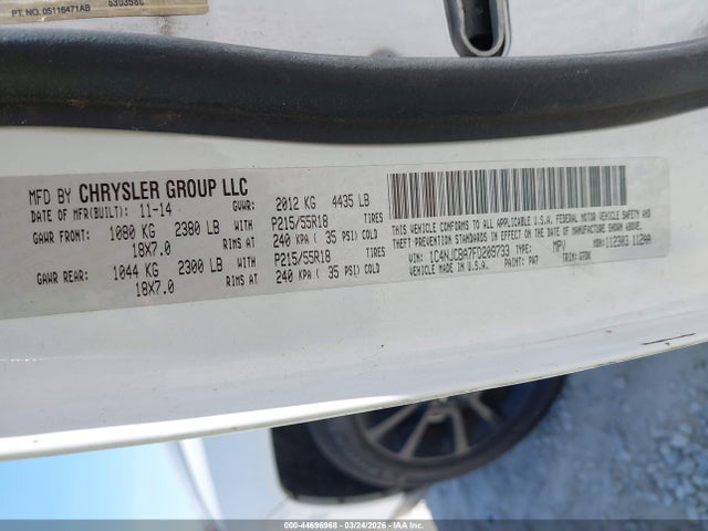 1C4NJCBA7FD209733 Jeep Compass Altitude Edition
