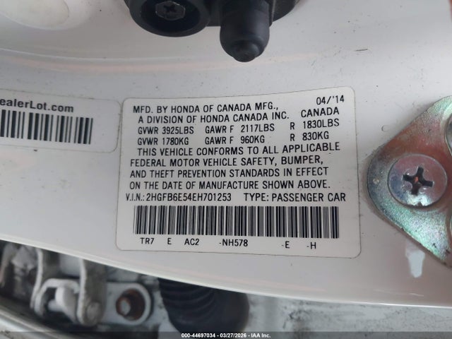 Honda CIVIC SI 2014 2HGFB6E54EH701253 Image 9