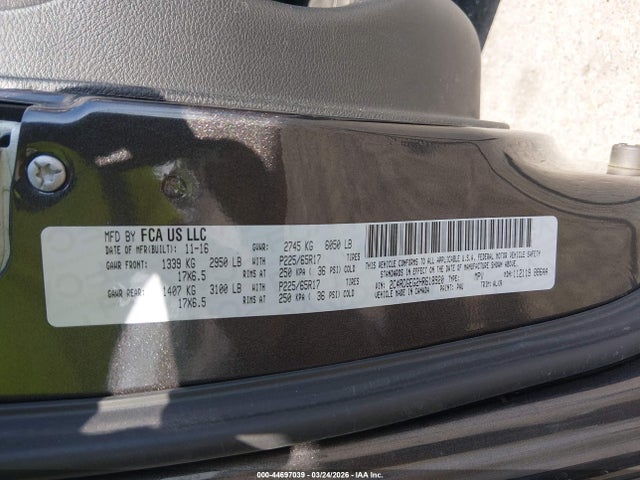 2C4RDGEG2HR618920 Dodge Grand Caravan Gt