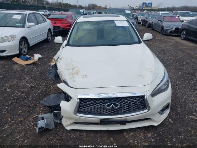 2019 Infiniti Q50 3.0t Luxe მანქანა იყიდება აუქციონზე, vin: JN1EV7AR9KM593708, აუქციონის ნომერი: 44697043