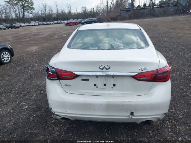 2019 Infiniti Q50 3.0t Luxe მანქანა იყიდება აუქციონზე, vin: JN1EV7AR9KM593708, აუქციონის ნომერი: 44697043