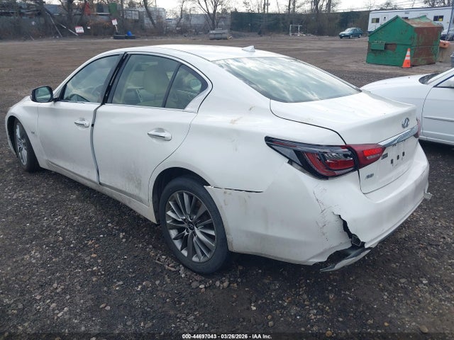 2019 Infiniti Q50 3.0t Luxe მანქანა იყიდება აუქციონზე, vin: JN1EV7AR9KM593708, აუქციონის ნომერი: 44697043