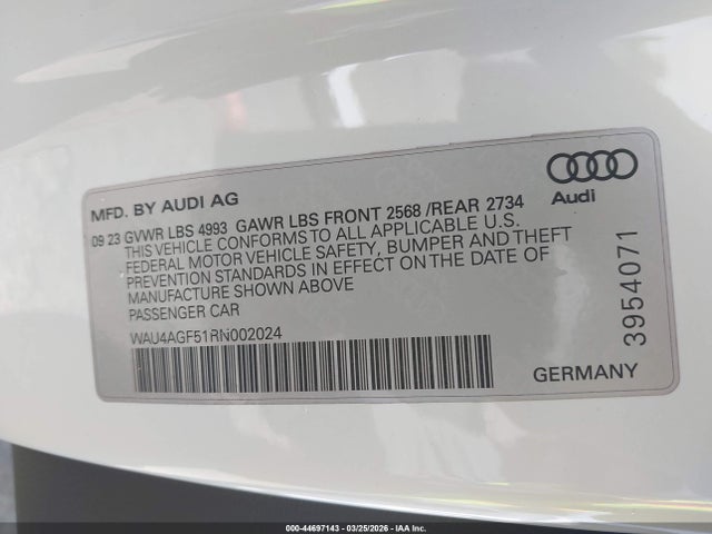 2024 AUDI A5 CABRIOLET WAU4AGF51RN002024 Photo 8