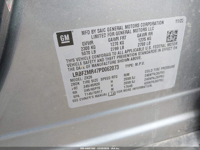 Продаж на аукціоні авто 2023 Buick Envision Preferred Awd, vin: LRBFZMR47PD062073, номер лоту: 44697560