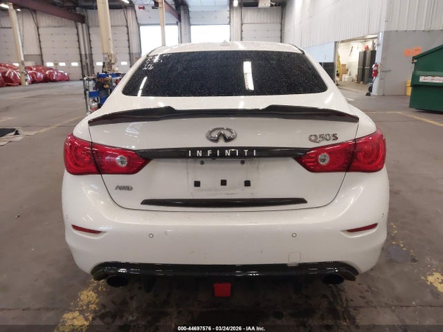 44697576 :رقم المزاد ، JN1BV7AR0FM393941 vin ، 2015 Infiniti Q50 Sport مزاد بيع