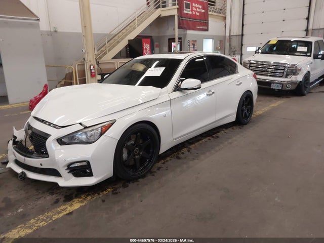 44697576 :رقم المزاد ، JN1BV7AR0FM393941 vin ، 2015 Infiniti Q50 Sport مزاد بيع