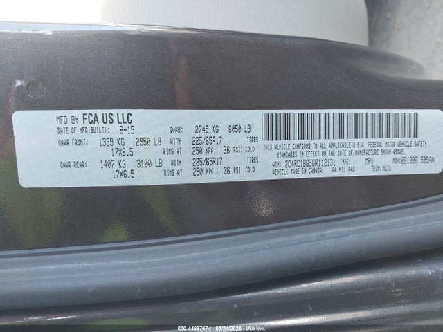 2C4RC1BG5GR112131 Chrysler Town &amp; Country Touring