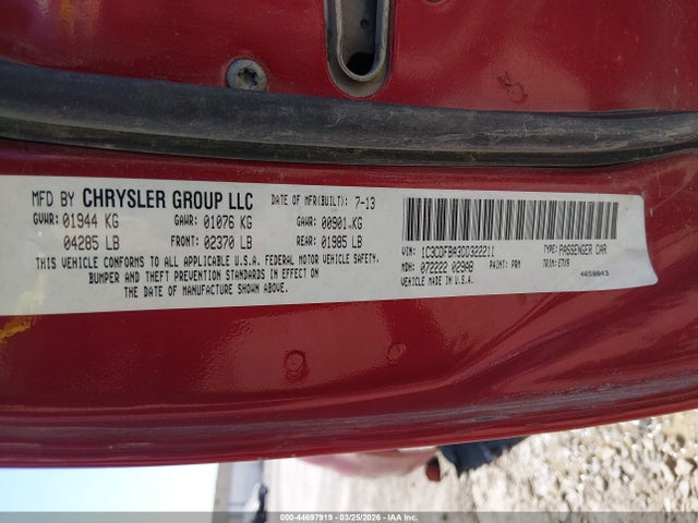 Продаж на аукціоні авто 2013 Dodge Dart Sxt, vin: 1C3CDFBA3DD322211, номер лоту: 44697919