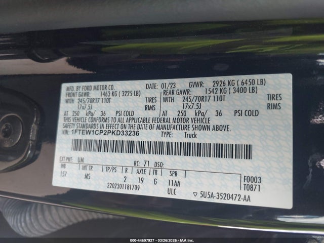 2023 FORD F-150 1FTEW1CP2PKD33236 Photo 8