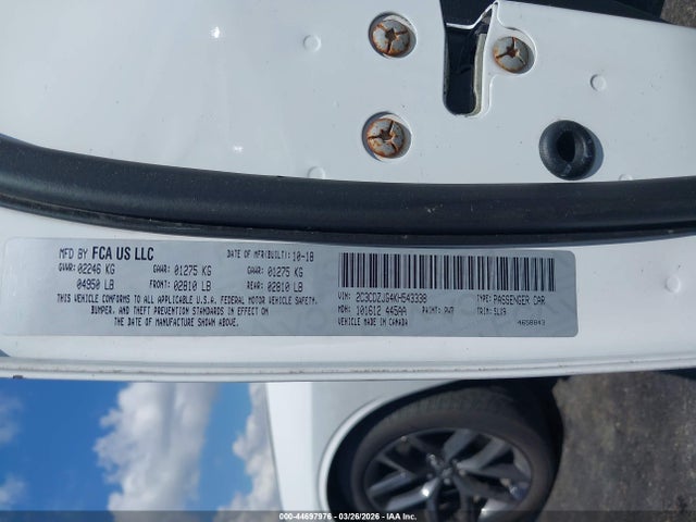 Продажа на аукционе авто 2019 Dodge Challenger Gt, vin: 2C3CDZJG4KH543338, номер лота: 44697976
