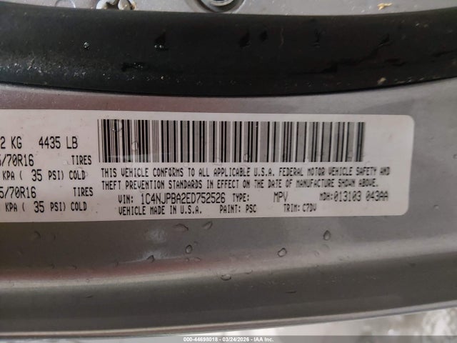 Jeep Patriot Sport 2014 1C4NJPBA2ED752526 Image 9