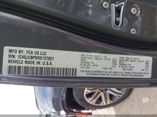 2024 JEEP WAGONEER 1C4SJUBP5RS127027 Photo 8
