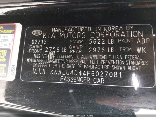 2015 KIA K900 KNALU4D44F6027081 Photo 8