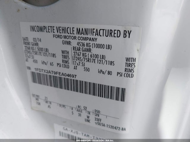 Ford F-250 Xl 2015 1FD7X2AT9FEA04697 Image 9