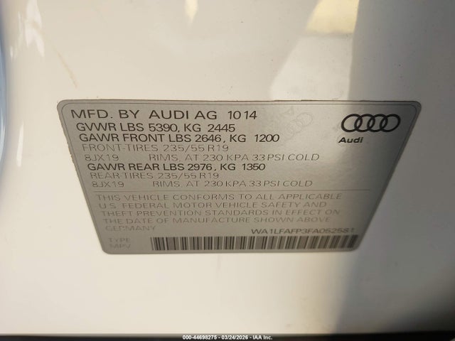 2015 AUDI Q5 WA1LFAFP3FA052581 Photo 8