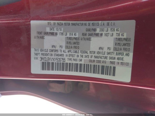 2019 TOYOTA YARIS 3MYDLBYV1KY509755 Photo 8