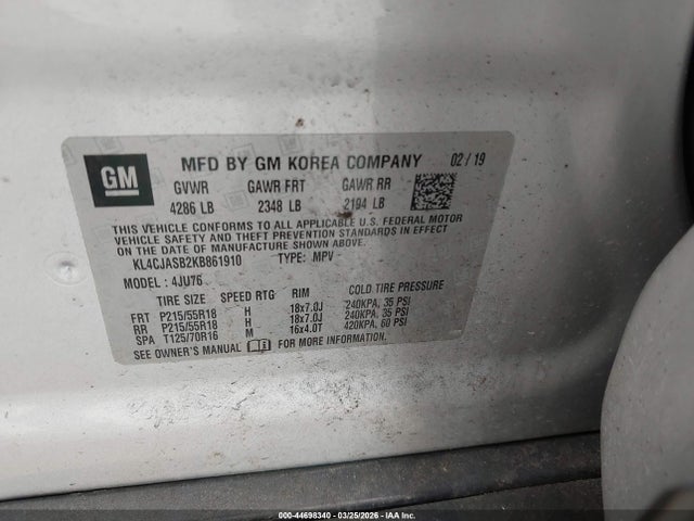 2019 BUICK ENCORE KL4CJASB2KB861910 Photo 8