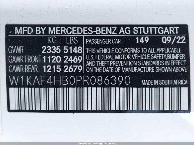 2023 MERCEDES-BENZ C 300 W1KAF4HB0PR086390 Photo 8