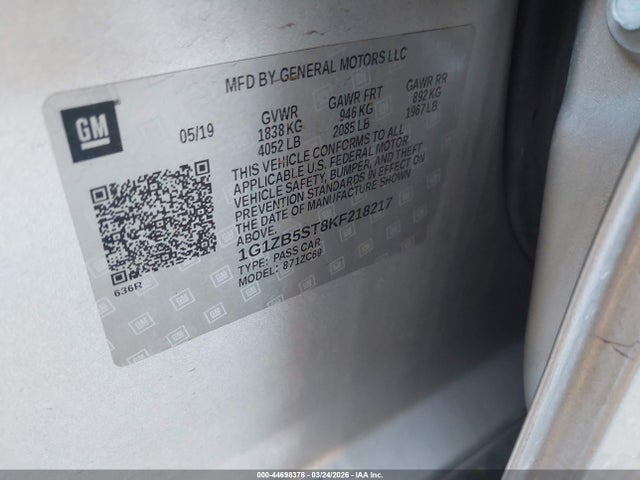 1G1ZB5ST8KF218217 Chevrolet Malibu 1ls