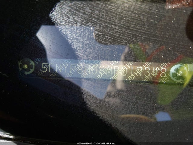 44698400 :رقم المزاد ، 5FNYF8H08MB017348 vin ، 2021 Honda Passport Awd Elite مزاد بيع