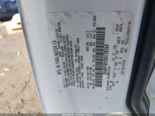 2011 FORD CROWN VICTORIA 2FABP7BV2BX128269 Photo 8