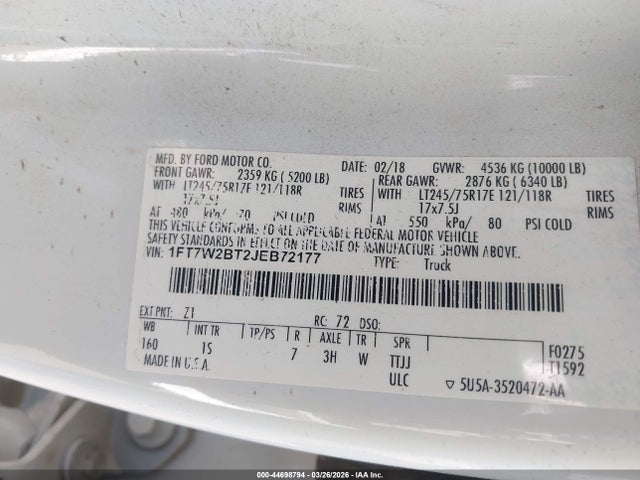 2018 FORD F-250 1FT7W2BT2JEB72177 Photo 8