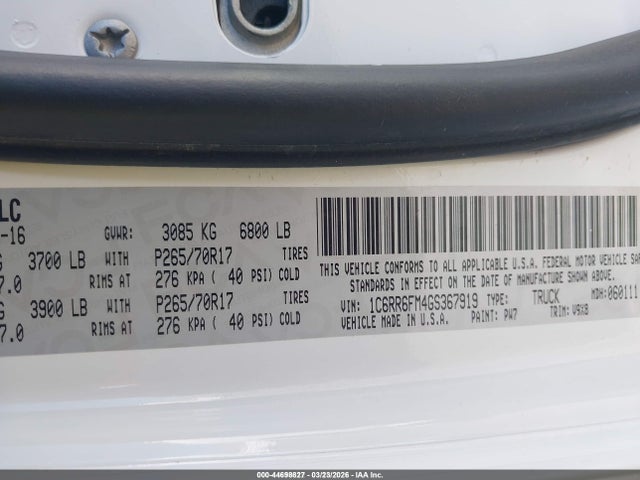 1C6RR6FM4GS367919 RAM 1500 Tradesman