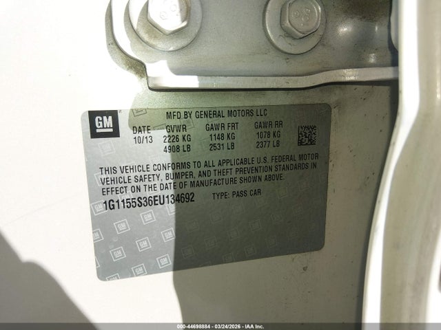 Продаж на аукціоні авто 2014 Chevrolet Impala 2lz, vin: 1G1155S36EU134692, номер лоту: 44698884
