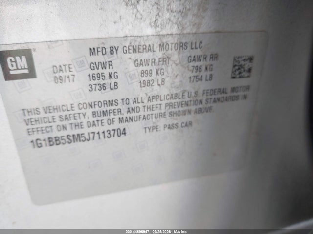 2018 CHEVROLET CRUZE 1G1BB5SM5J7113704 Photo 8